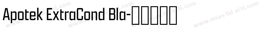 Apotek ExtraCond Bla字体转换